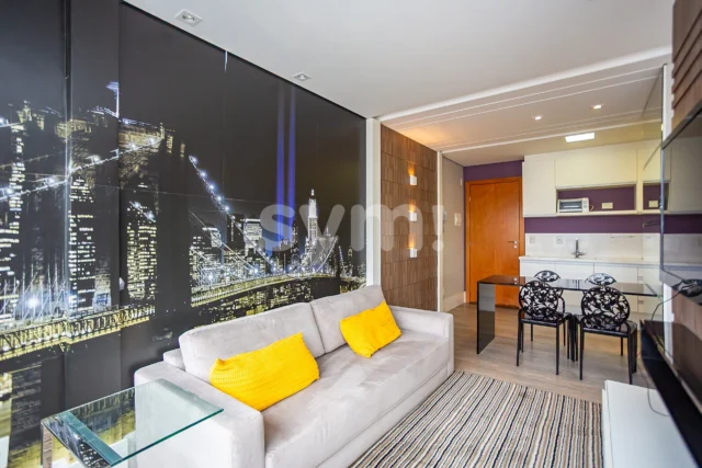 Apartamento mobiliado e decorado no centro