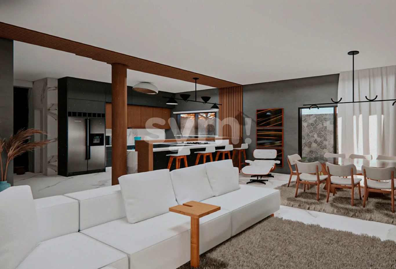 Sobrado em condomínio com 3 suítes no Mercês